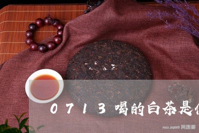 0713喝的白茶是什么梗/2023033116037