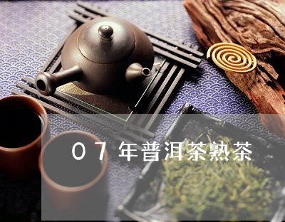 07年普洱茶熟茶/2023041182706