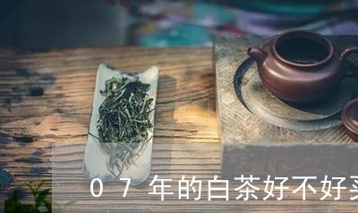 07年的白茶好不好买一斤/2023033083926