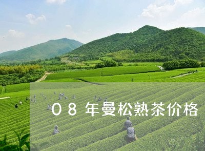 08年曼松熟茶价格/2023031850571