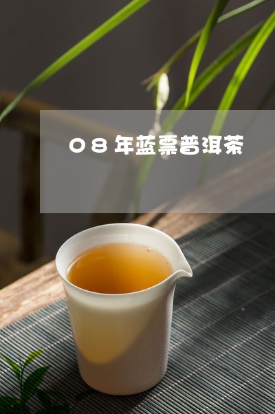 08年蓝票普洱茶/2023031620471