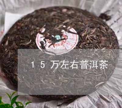 15万左右普洱茶/2023041082736