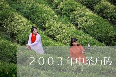 2003年中茶方砖/2023041763605