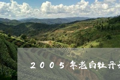 2005年老白牡丹茶价格/2023033073828