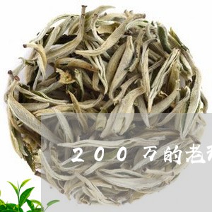 200万的老班章/2023032895148