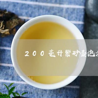 200毫升紫砂壶泡老白茶/2023033169604