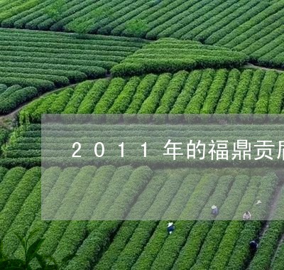 2011年的福鼎贡眉价格/2023033191594