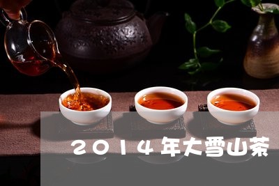 2014年大雪山茶/2023031834936