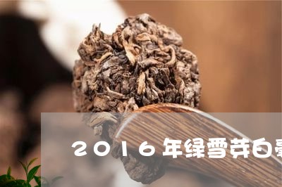 2016年绿雪芽白毫银针/2023033036340