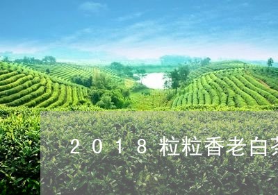 2018粒粒香老白茶价格/2023033039714