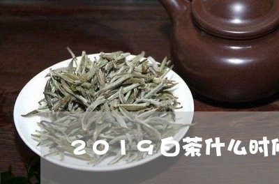 2019白茶什么时候上市/2023033024817