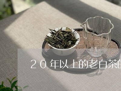 20年以上的老白茶的功效/2023033162603