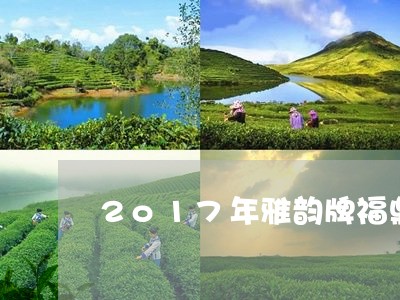 2o17年雅韵牌福鼎白茶/2023033135060