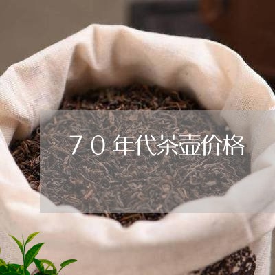 70年代茶壶价格/2023032440794