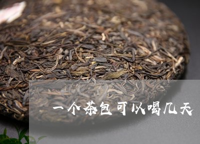 一个茶包可以喝几天/2023041596373