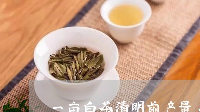 一亩白茶清明前产量多少斤/2023040178282