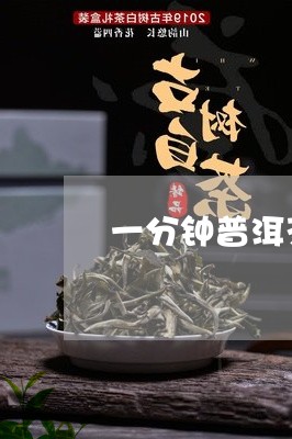 一分钟普洱茶视频/2023031703938