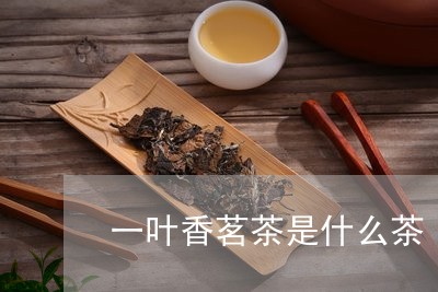 一叶香茗茶是什么茶/2023041552617