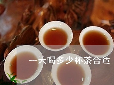 一天喝多少杯茶合适/2023041520482