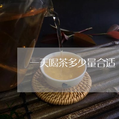 一天喝茶多少量合适/2023041638382