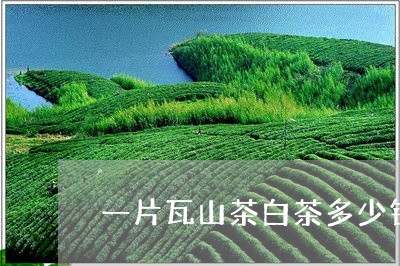 一片瓦山茶白茶多少钱一盒/2023040138169