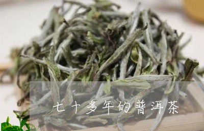 七十多年的普洱茶/2023033003947