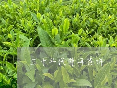 三十年代普洱茶饼/2023041240484