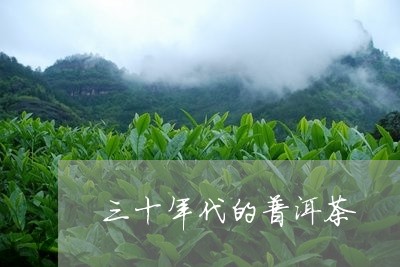 三十年代的普洱茶/2023033060535