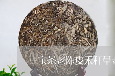 三宝茶老陈皮禾秆草老白茶/2023040180694