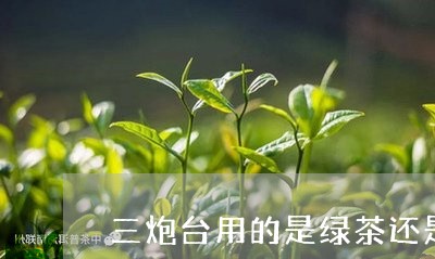 三炮台用的是绿茶还是白茶/2023040183627