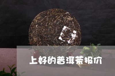 上好的普洱茶报价/2023041288592