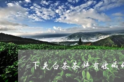 下关白茶茶饼有收藏价值吗/2023040158413