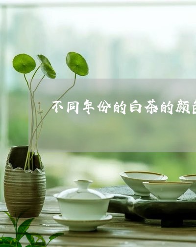 不同年份的白茶的颜色区别/2023040102827