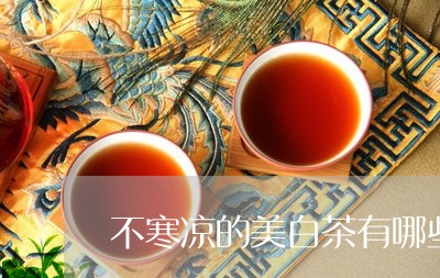 不寒凉的美白茶有哪些品牌/2023040125936