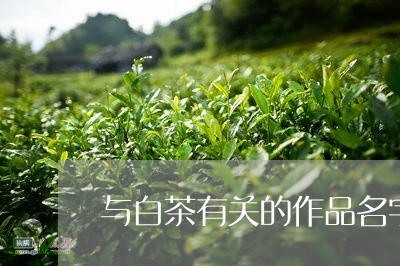 与白茶有关的作品名字大全/2023040183825