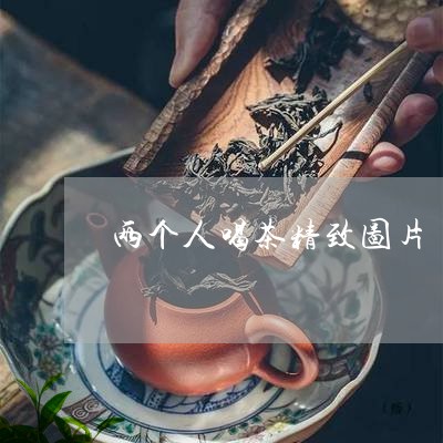 两个人喝茶精致图片/2023041669582