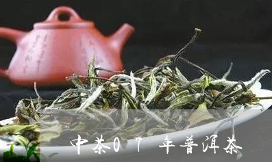 中茶07年普洱茶/2023031767251