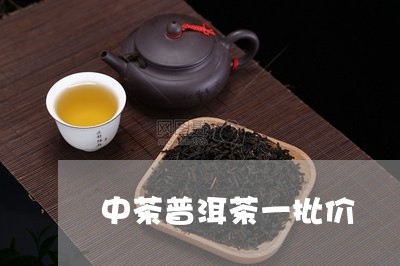 中茶普洱茶一批价/2023040135038