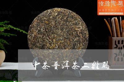 中茶普洱茶二维码/2023033138381