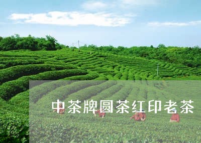 中茶牌圆茶红印老茶/2023032195475