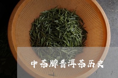 中茶牌普洱茶历史/2023041116351