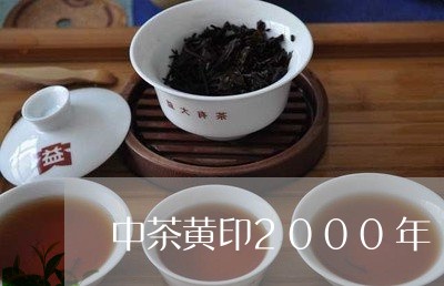 中茶黄印2000年/2023041695846