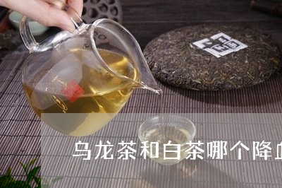 乌龙茶和白茶哪个降血糖好/2023033193038