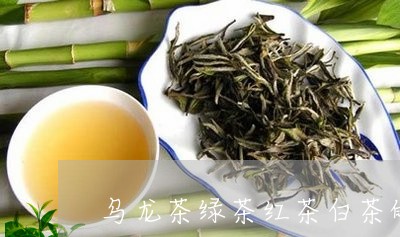 乌龙茶绿茶红茶白茶的成分/2023033101814