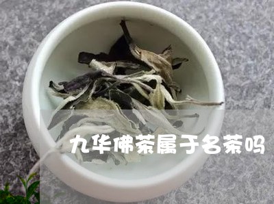 九华佛茶属于名茶吗/2023041625937