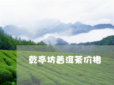 乾亭坊普洱茶价格/2023040187482