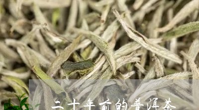 二十年前的普洱茶/2023033031595