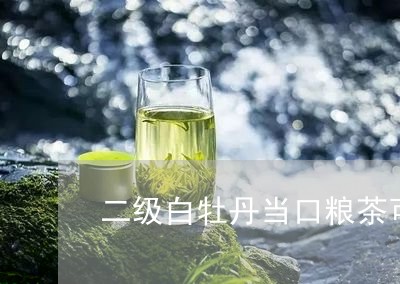 二级白牡丹当口粮茶可以么/2023033185371