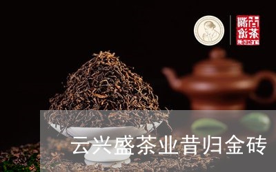 云兴盛茶业昔归金砖/2023041404837