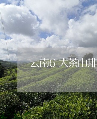 云南6大茶山排名/2023032503825